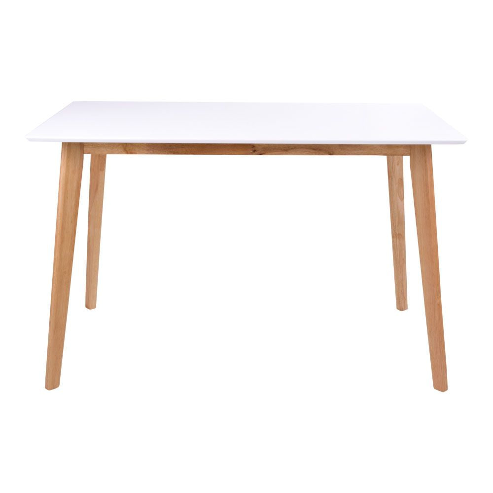 Vojens Dining table in white and nature 70x120