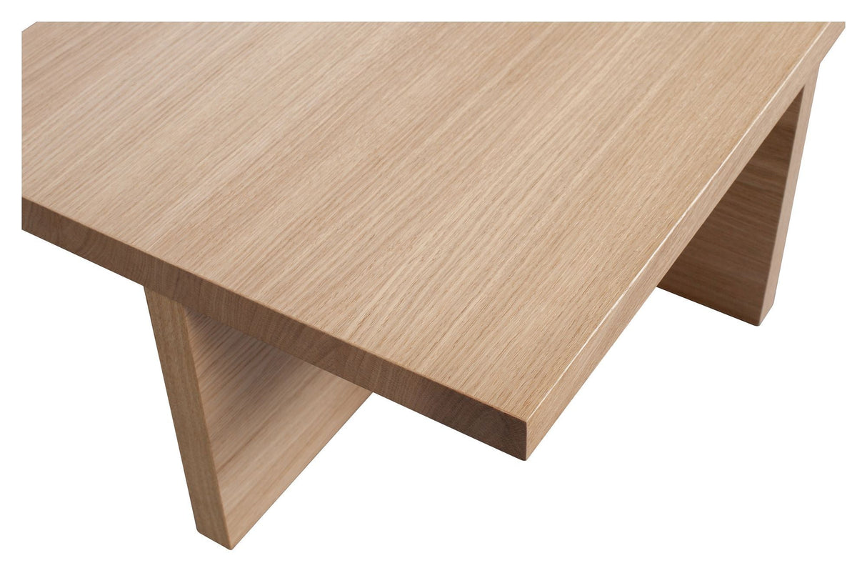 Angle Coffee Table - Oak veneer, 135x49