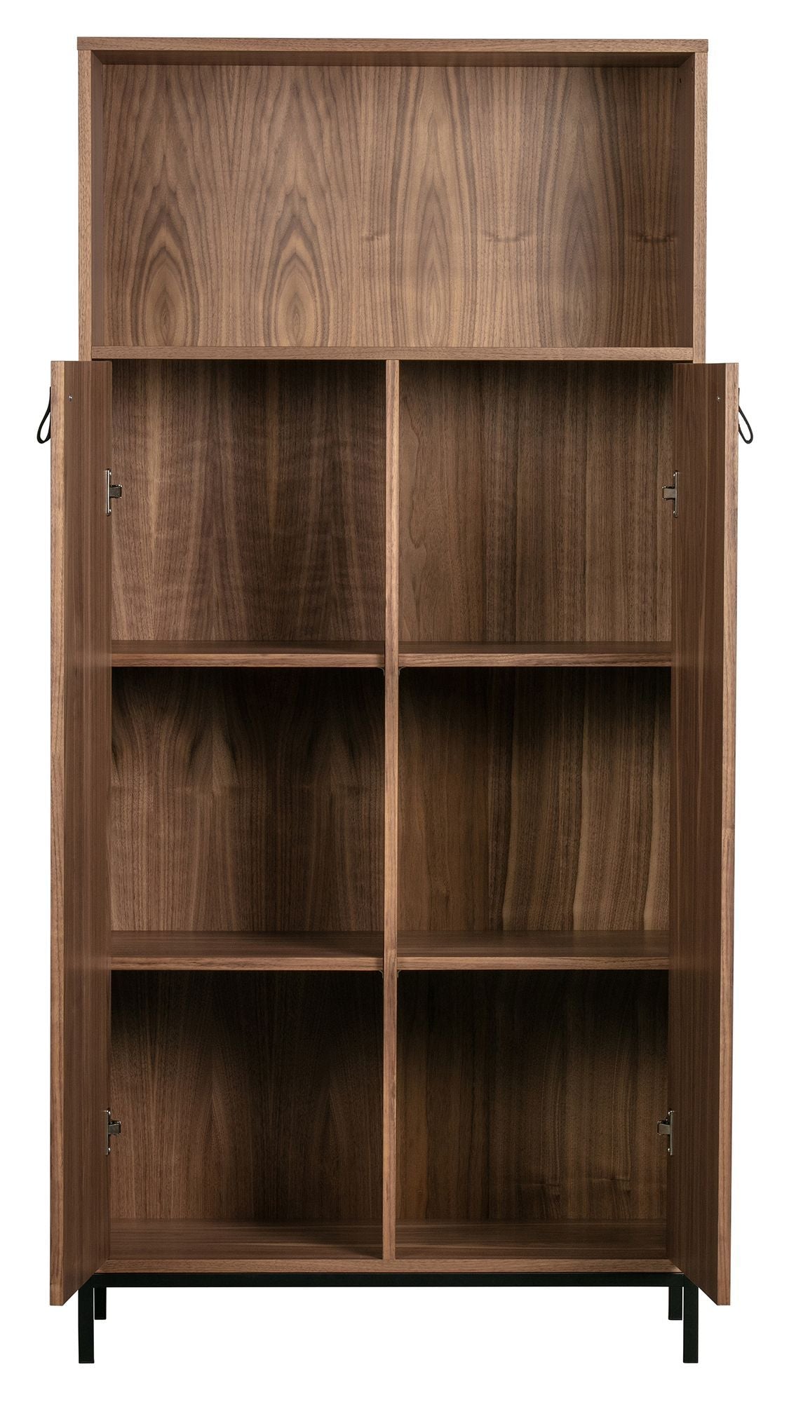 Bookazine Bookcase w. 2 doors - Walnut define