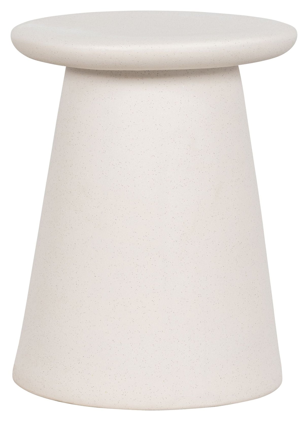 Button Stool glazed ceramics, Off white