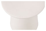 Button Stool glazed ceramics, Off white