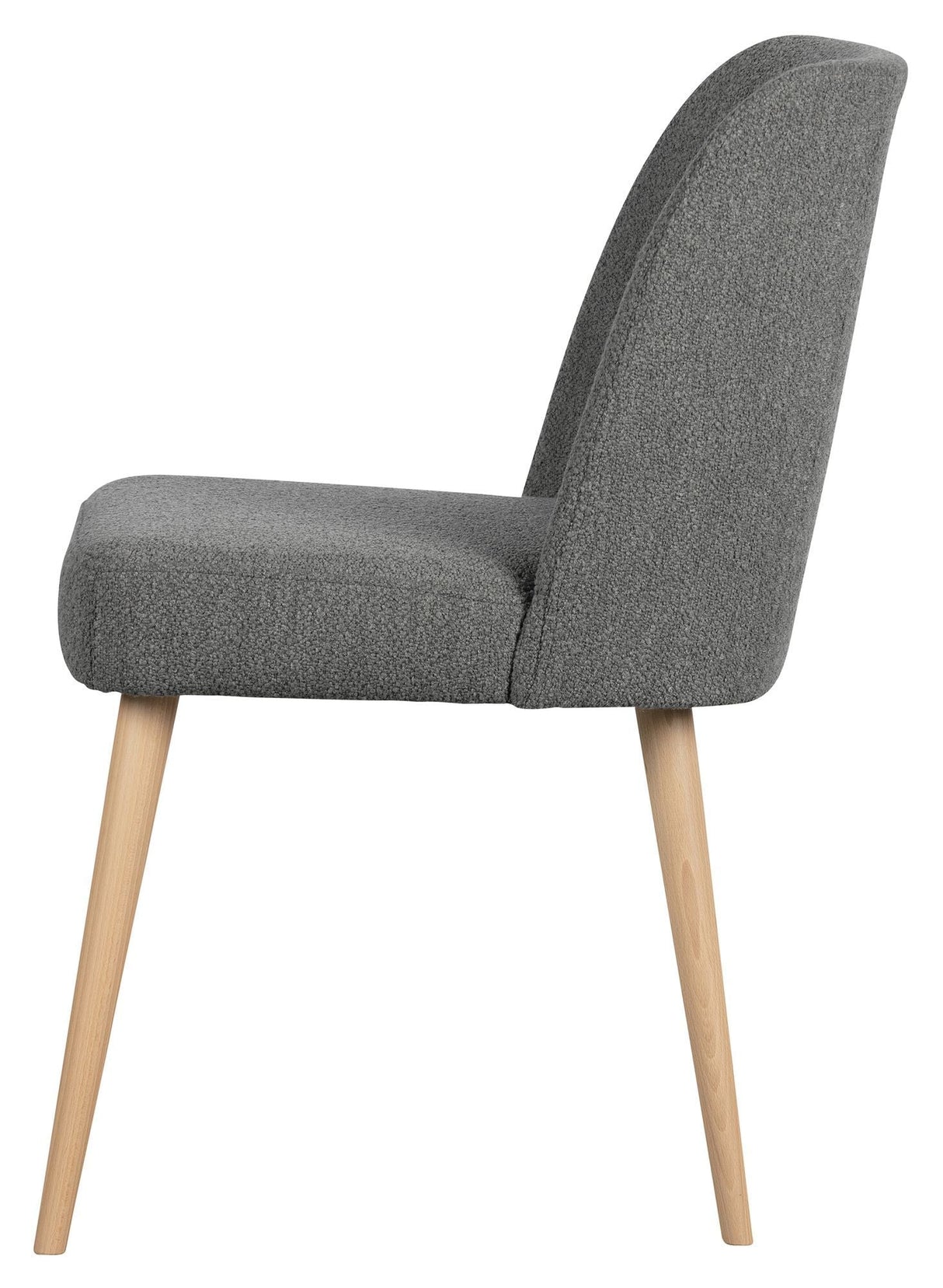 Force Dining Chair - Steel-gray Bouclé