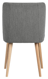 Force Dining Chair - Steel-gray Bouclé