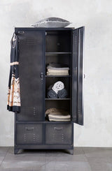 Locker Wardrobe in metal - Black