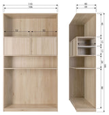 Modulair 40x110 - Oak