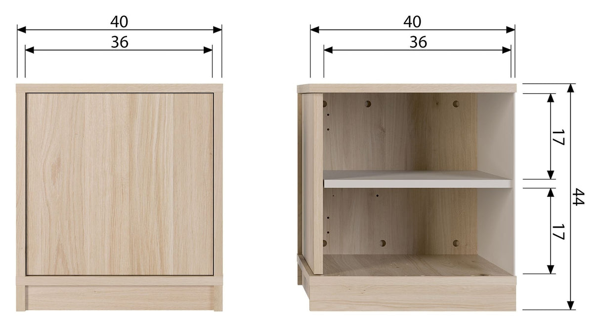 Modulair Base 40x40 - Oak