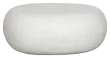 Pebble Coffee Table - White, 65x49