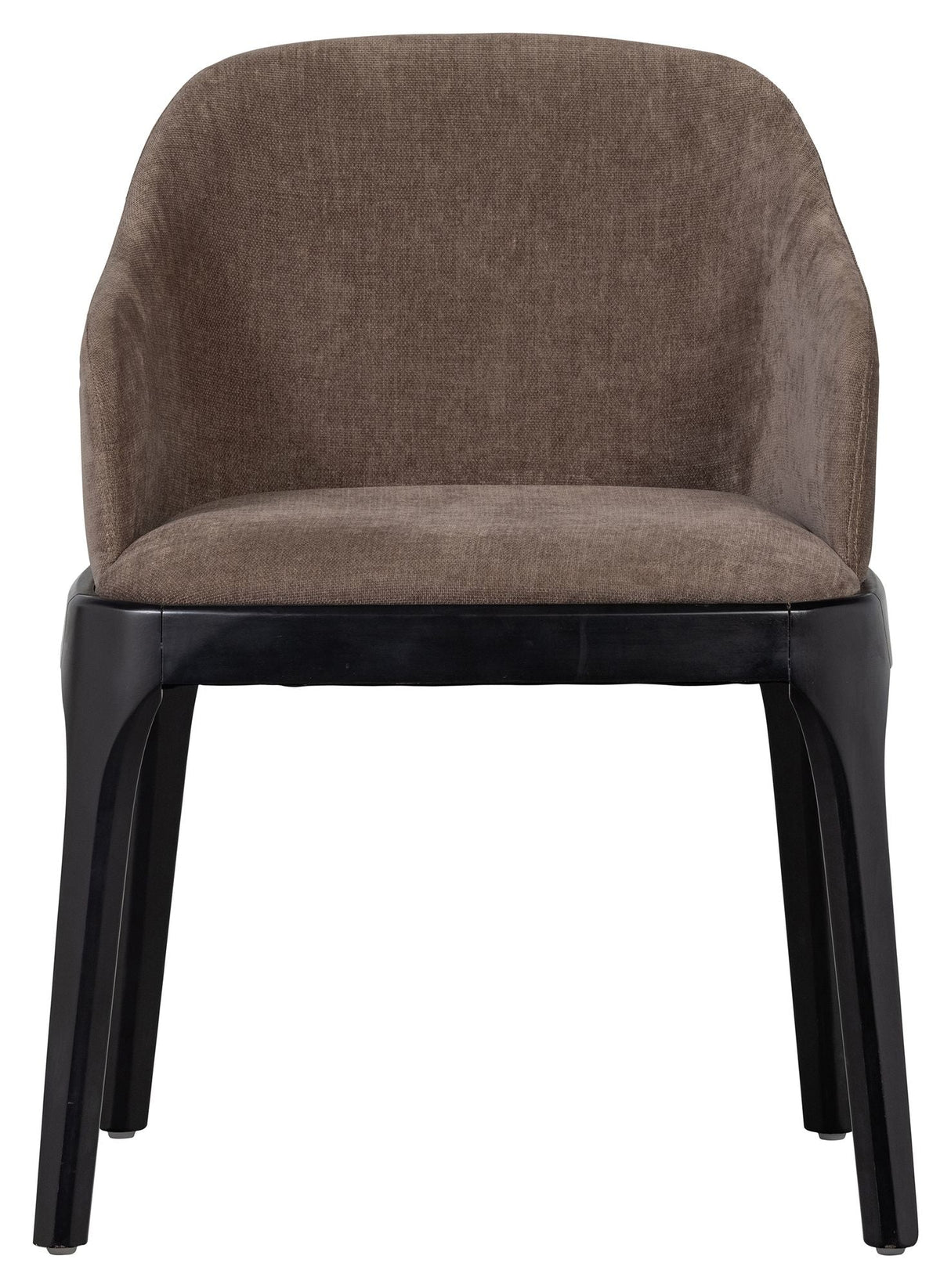 Scroll Dining Chair, Warm Gray