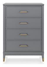 Westerleigh Chest w. 4 drawers, Graphite gray