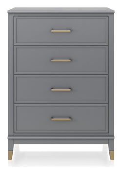 Westerleigh Chest w. 4 drawers, Graphite gray