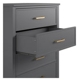 Westerleigh Chest w. 4 drawers, Graphite gray