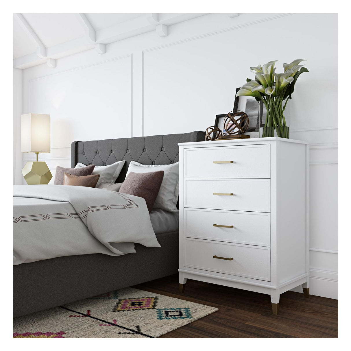 Westerleigh Chest w. 4 drawers, White