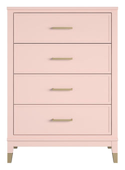 Westerleigh Chest w. 4 drawers, Pink