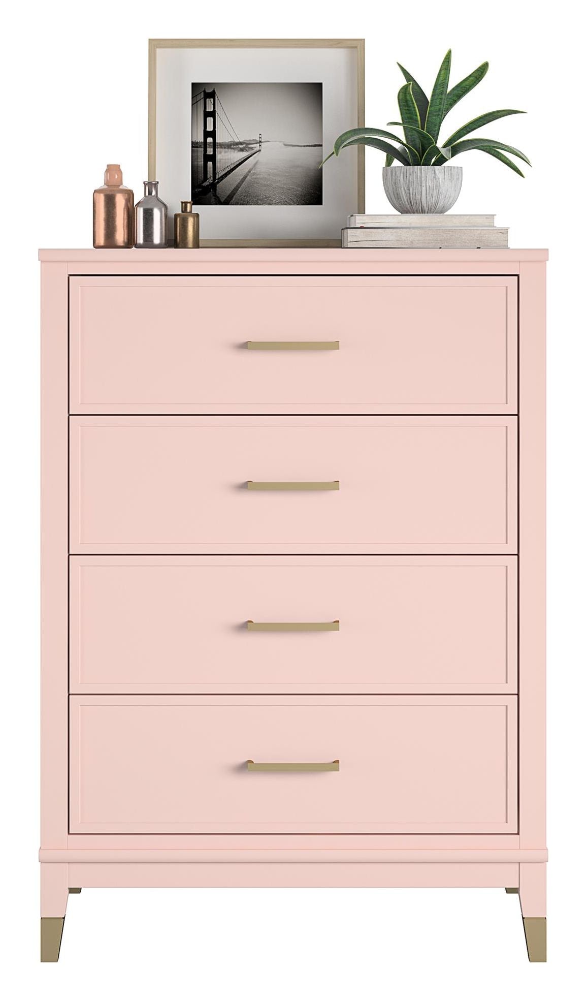 Westerleigh Chest w. 4 drawers, Pink