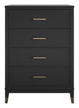 Westerleigh Chest w. 4 drawers, Black