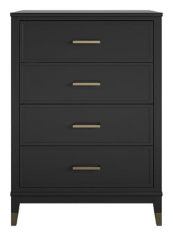 Westerleigh Chest w. 4 drawers, Black