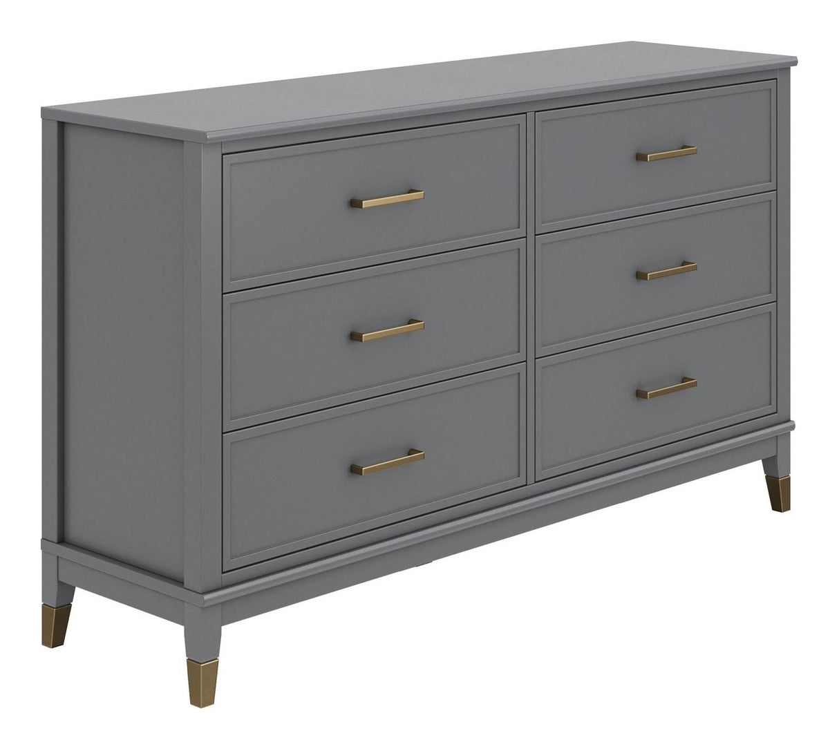 Westerleigh Chest w. 6 drawers, Graphite gray