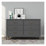 Westerleigh Chest w. 6 drawers, Graphite gray