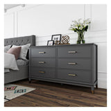 Westerleigh Chest w. 6 drawers, Graphite gray