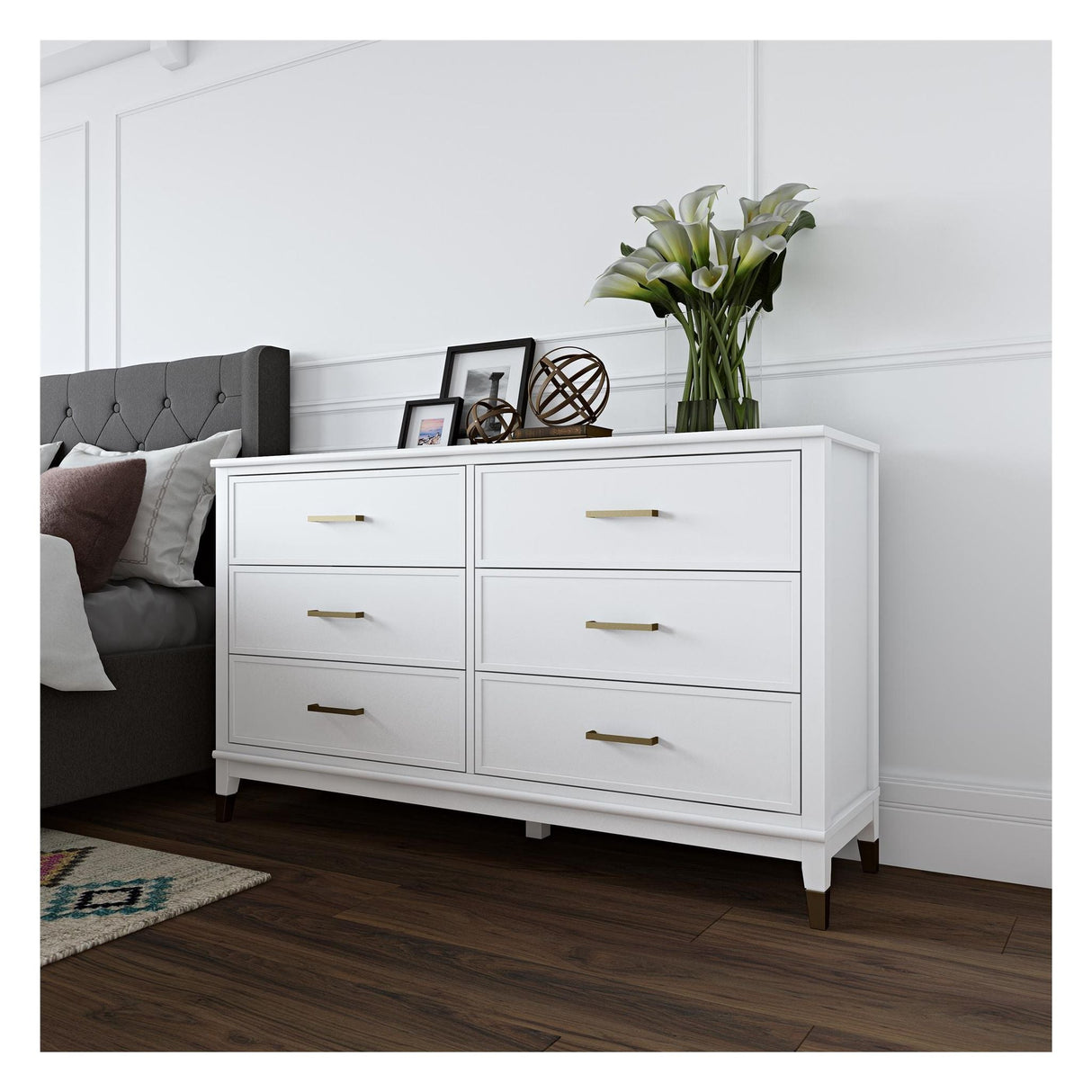 Westerleigh Chest w. 6 drawers, White