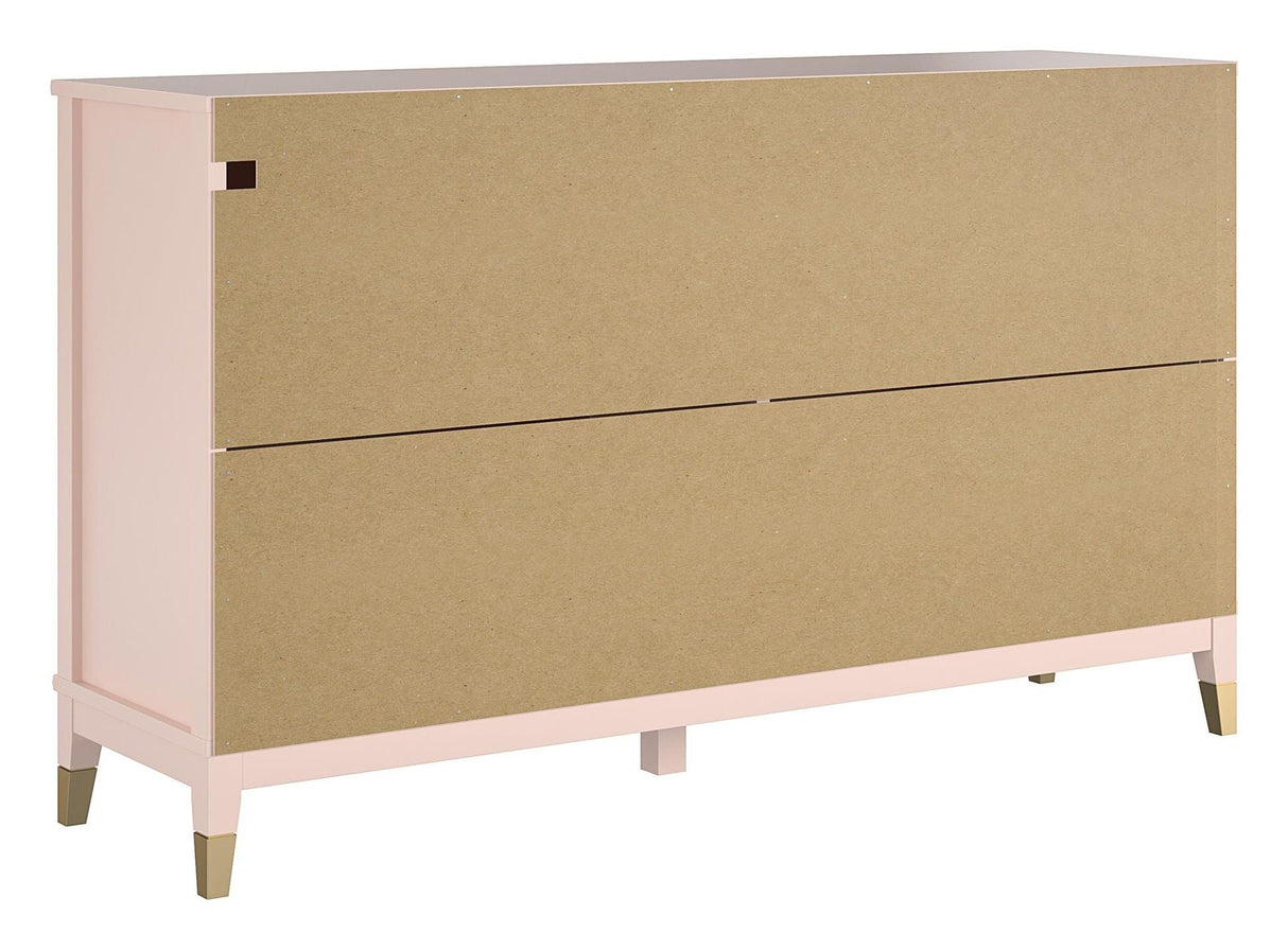 Westerleigh Chest w. 6 drawers, Pink