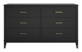 Westerleigh Chest w. 6 drawers, Black