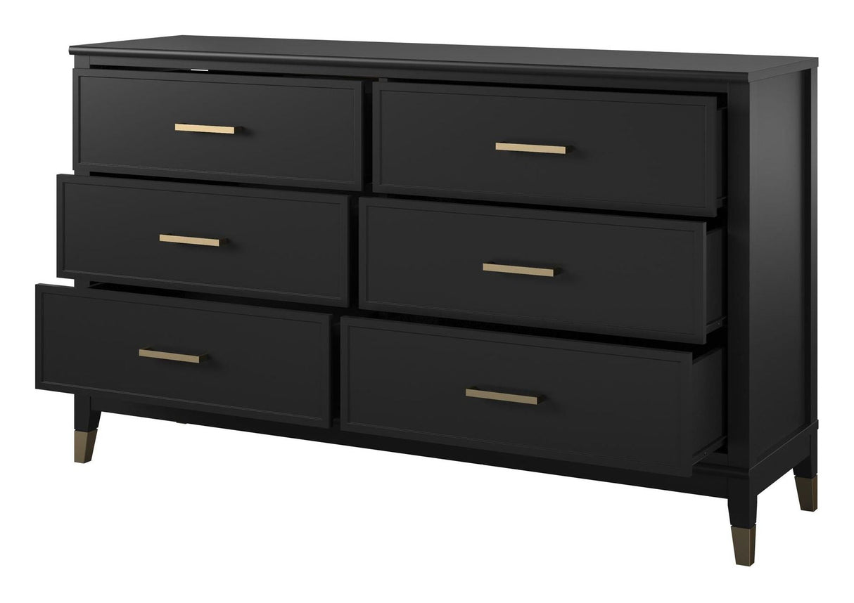 Westerleigh Chest w. 6 drawers, Black