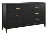 Westerleigh Chest w. 6 drawers, Black