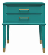 Westerleigh Bedside table, Emerald green