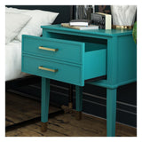 Westerleigh Bedside table, Emerald green