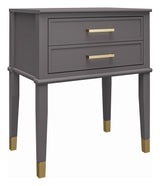 Westerleigh Bedside Table, Graphite Gray