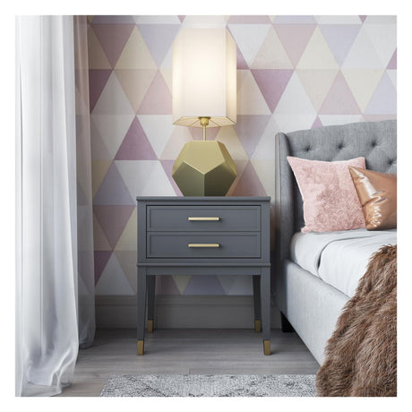 Westerleigh Bedside Table, Graphite Gray