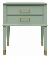 Westerleigh Bedside Table, Green