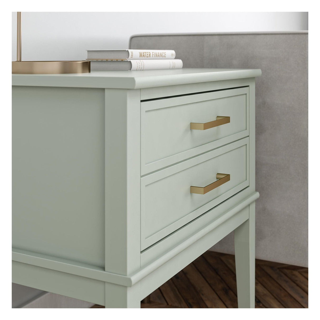 Westerleigh Bedside Table, Green