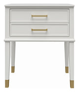 Westerleigh Bedside Table, White