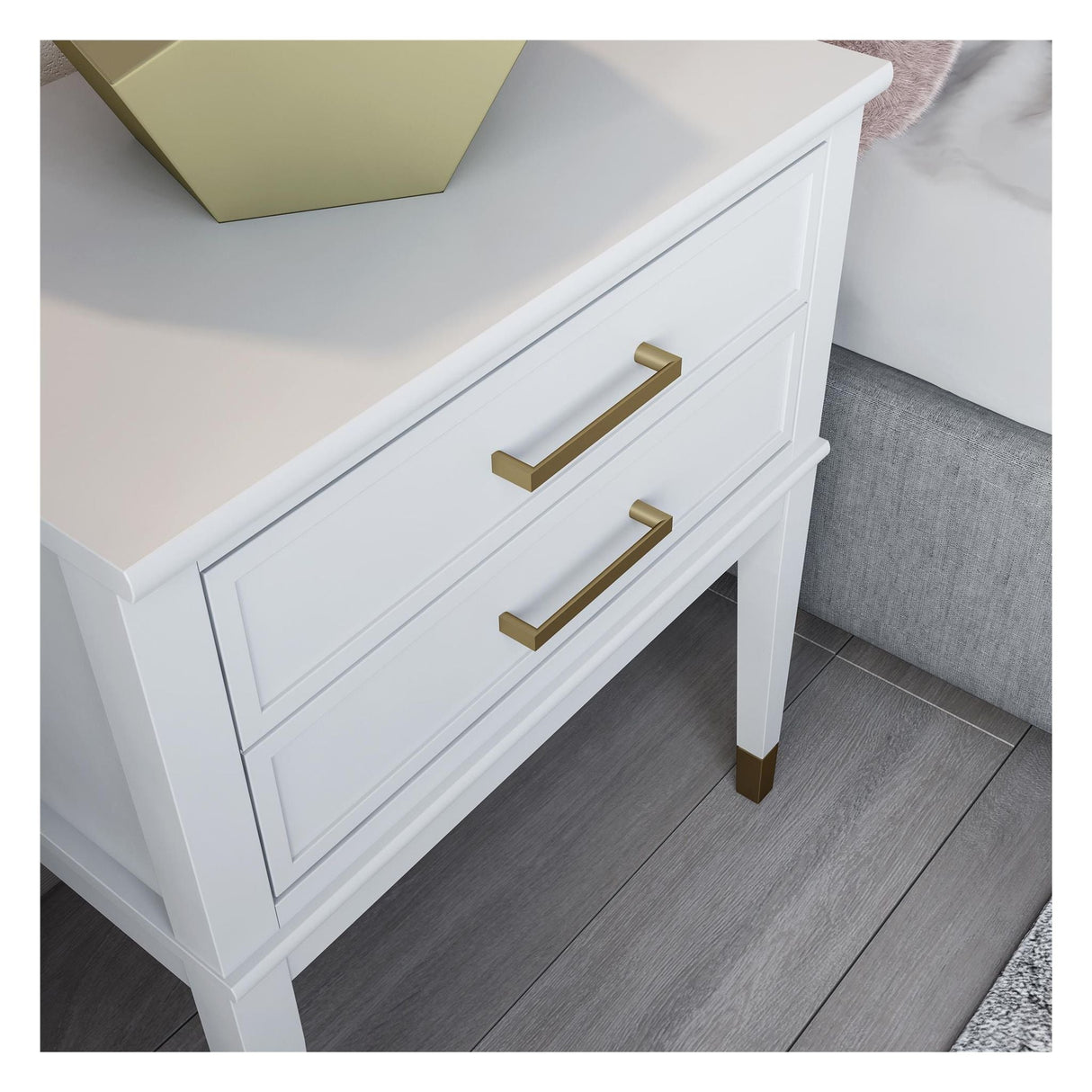 Westerleigh Bedside Table, White