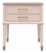 Westerleigh Bedside Table, Pink