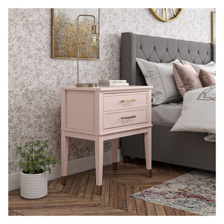 Westerleigh Bedside Table, Pink