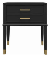 Westerleigh Bedside Table, Black