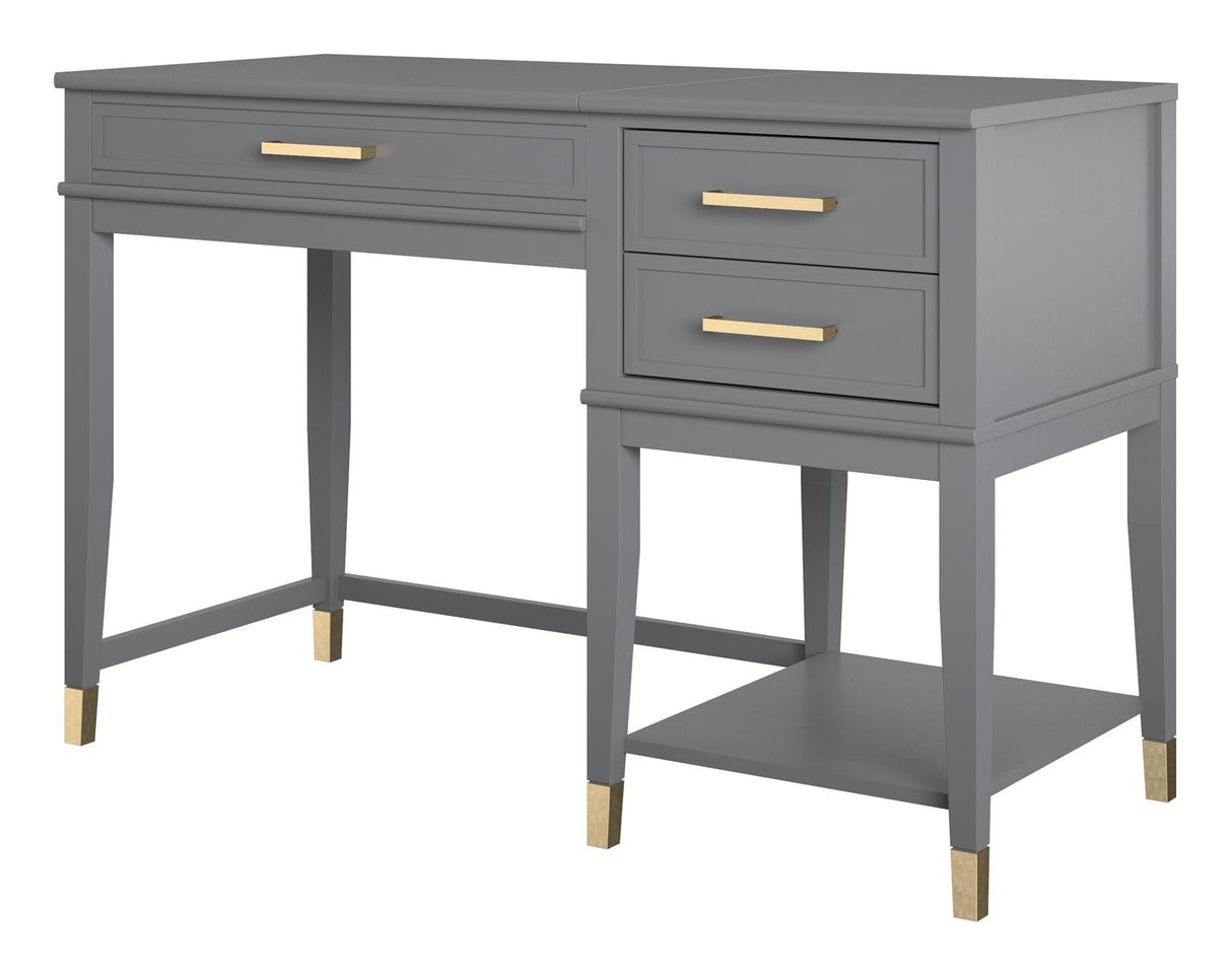 Westerleigh Desk with lifting function, Graphite gray