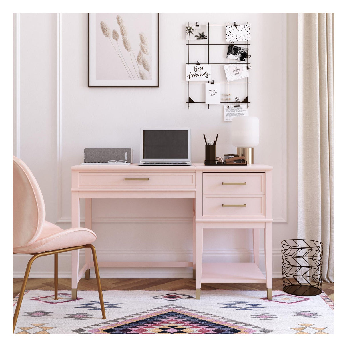 Westerleigh Desk with raising function, Pink