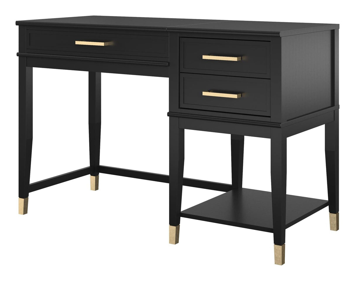 Westerleigh Desk with raising function, Black