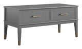 Westerleigh Coffee table with raising function, Graphite gray