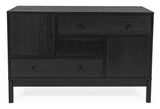 Woodman AbbeyWood Sideboard - Black/Charcoal