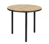 Woodman - Arty Letters Coffee Table Ø50 - Oak veneer