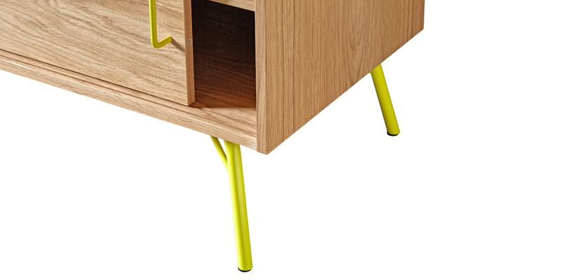 Woodman - Ashburn TV Table - Yellow Frame