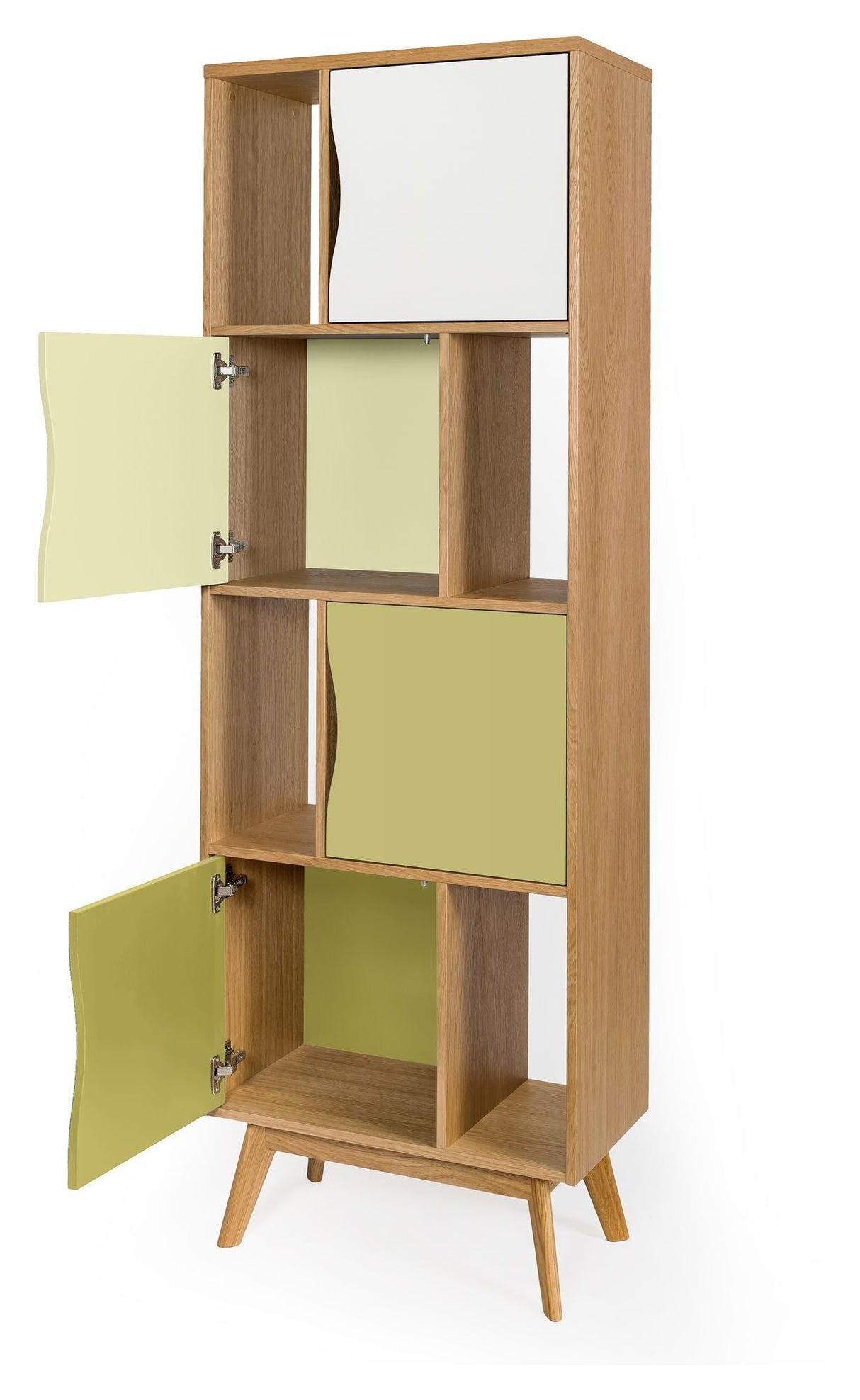 Woodman Avon Bookshelf Narrow - Olives