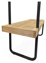 Woodman Ben Entrance bench - Nature/Black Metal