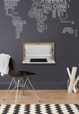 Woodman - Brenta Wall-Mounted Desk - White