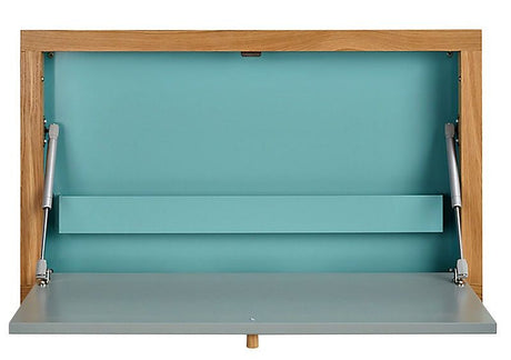 Woodman - Brenta Wall-mounted desk - Turquoise